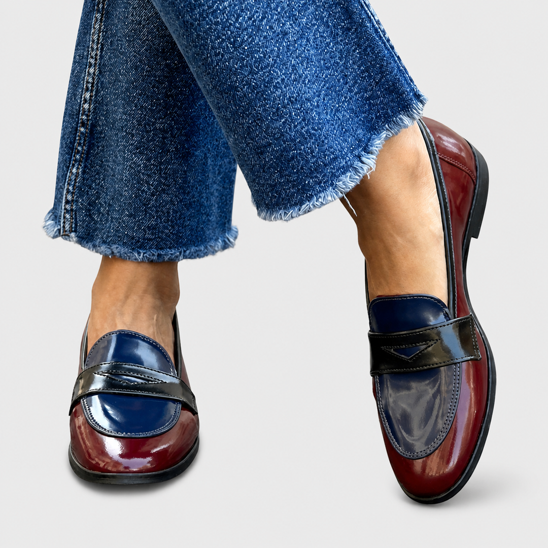 Claudia - Mocasines de contraste