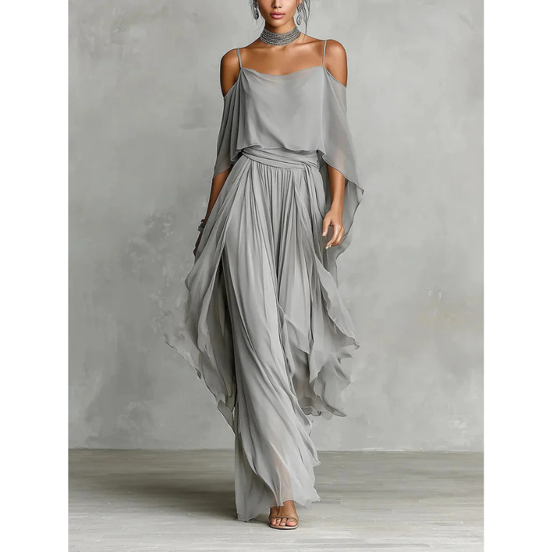 Sofia - Conjunto fluido gris