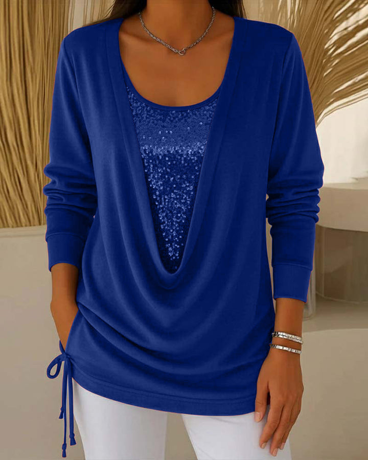 Adela - Blusa cuello redondo de algodon