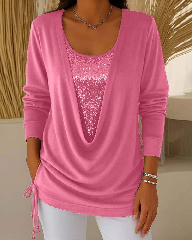 Adela - Blusa cuello redondo de algodon