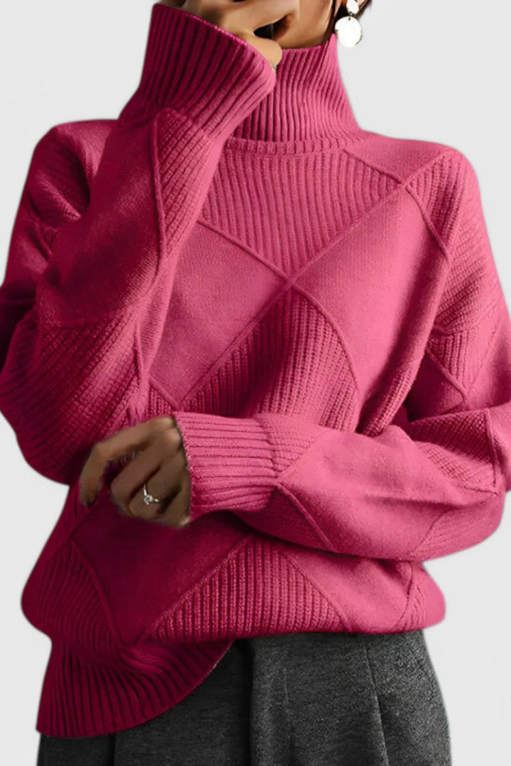 Ana - Jersey elegante cuello alto