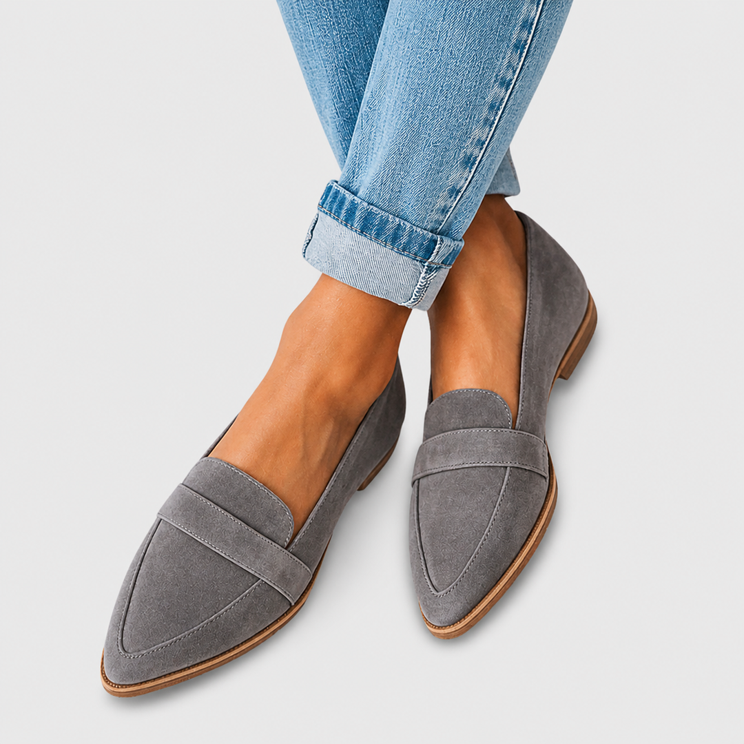 Helen - Mocasines de ante ortopédicos