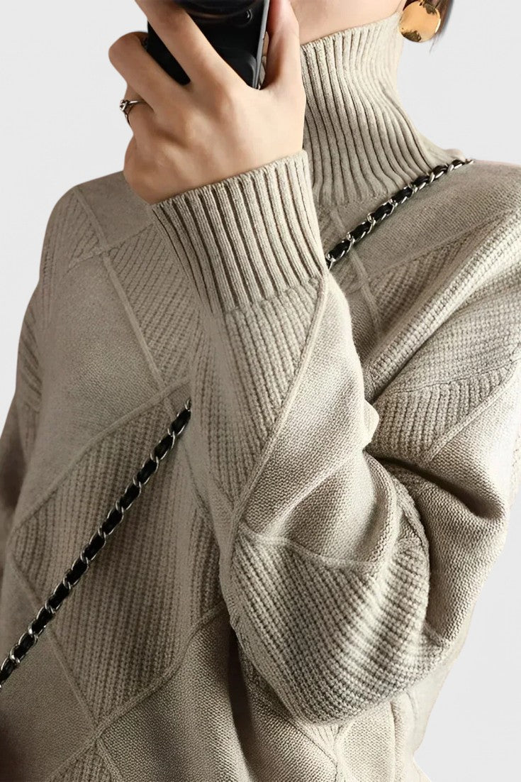 Ana - Jersey elegante cuello alto