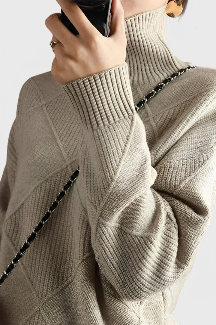 Ana - Jersey elegante cuello alto