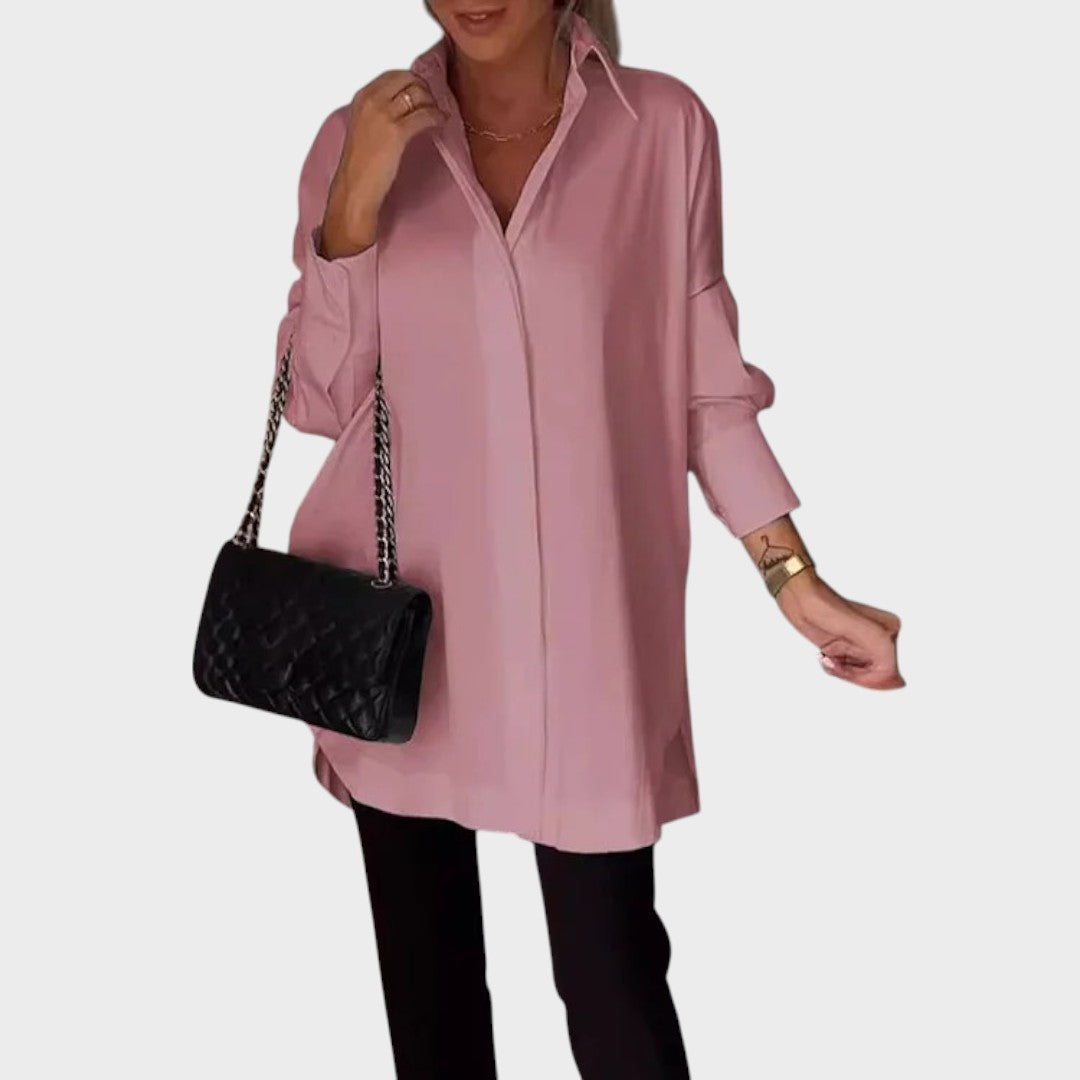 Rosa - Blusa holgado manga larga