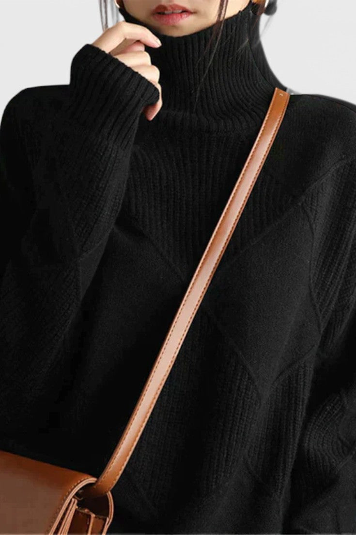 Ana - Jersey elegante cuello alto