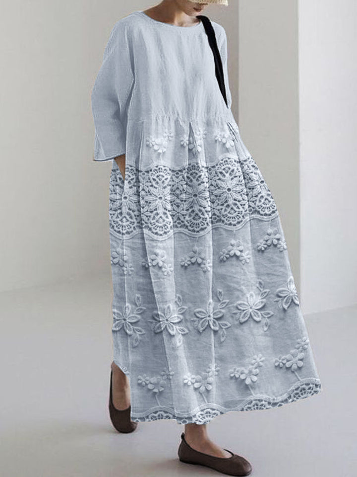 Rosa - Vestido suelto escote
