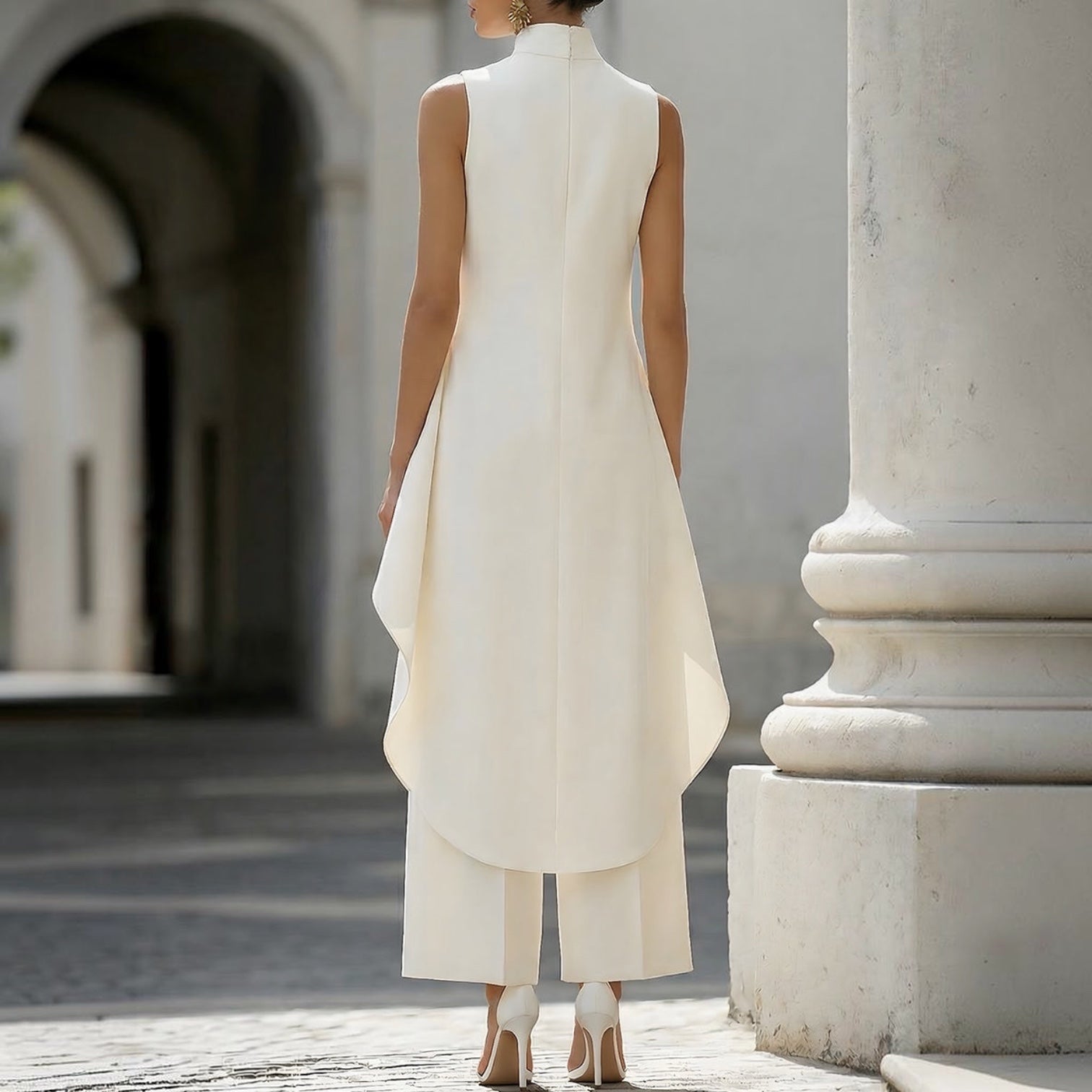 Joana - Vestido largo de seda