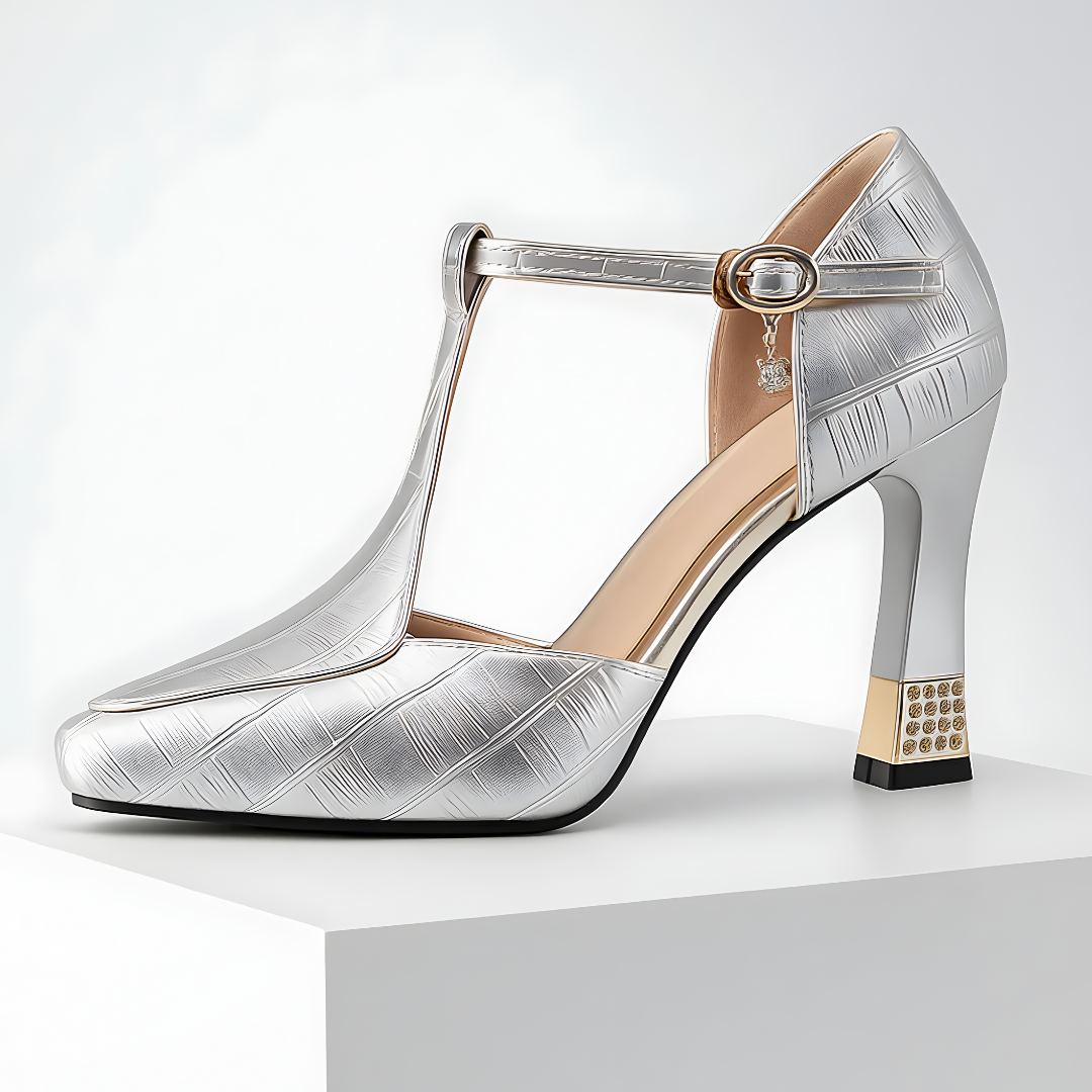 Sara - Tacones elegante estampado