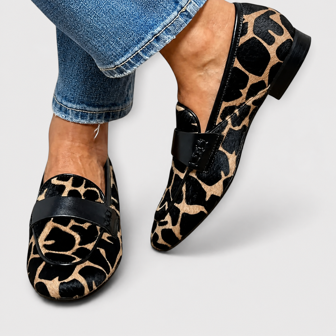 Léonie - Mocasines leopardo