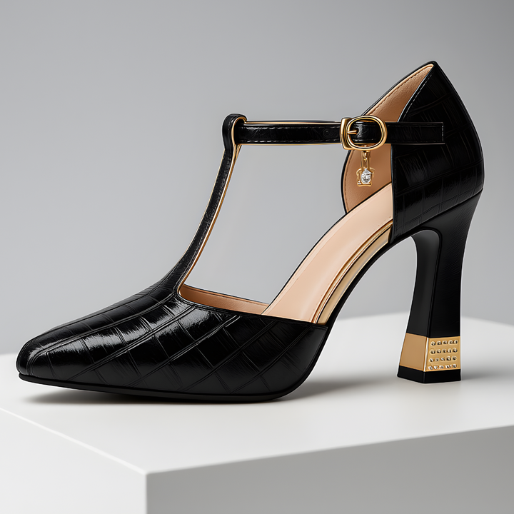 Sara - Tacones elegante estampado