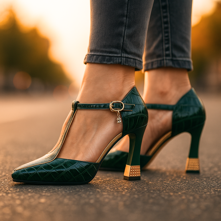 Sara - Tacones elegante estampado