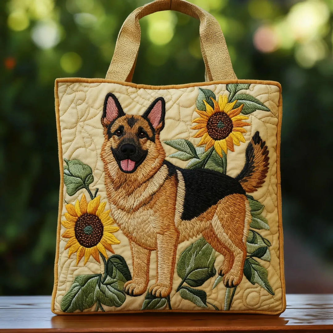 Bolso Pastor Alemán Floral