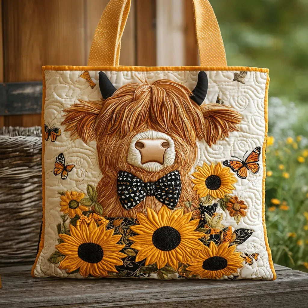 Bolso Vaca Highland Girasoles