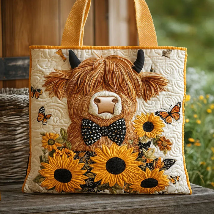 Bolso Vaca Highland Girasoles