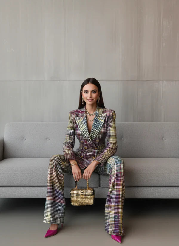Begona - Pantalon elegante estampado