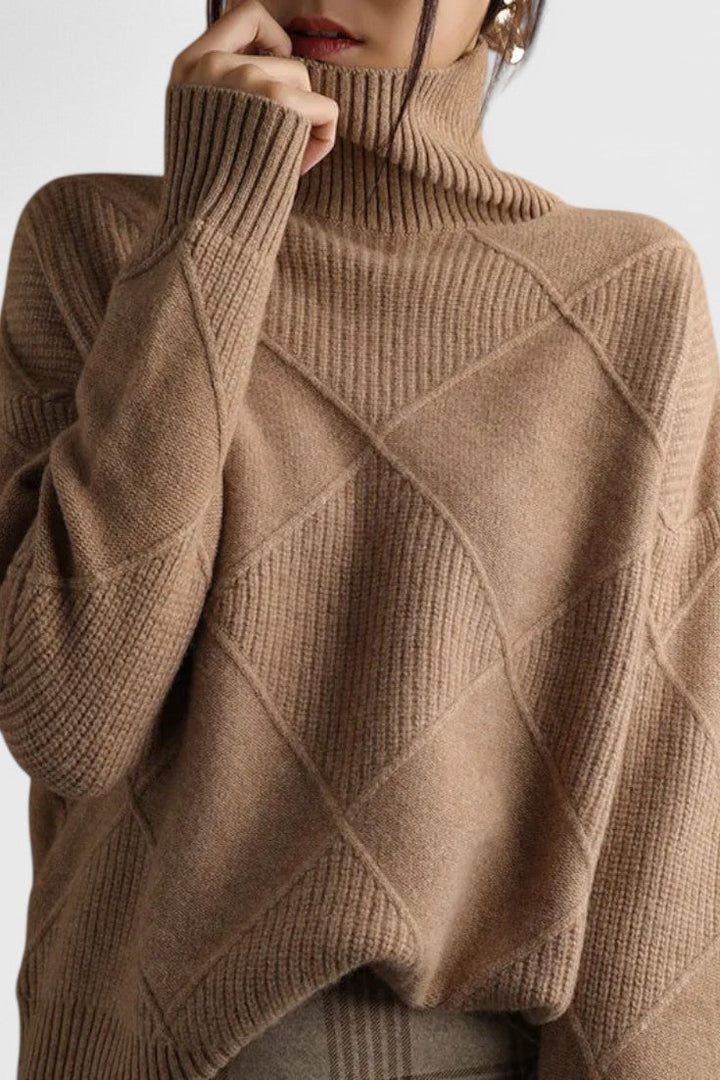 Ana - Jersey elegante cuello alto