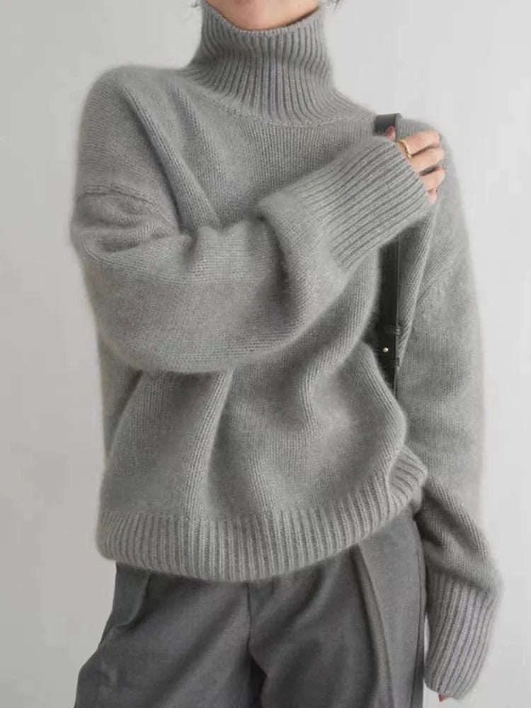 Marta - Jersey elegante cuello alto