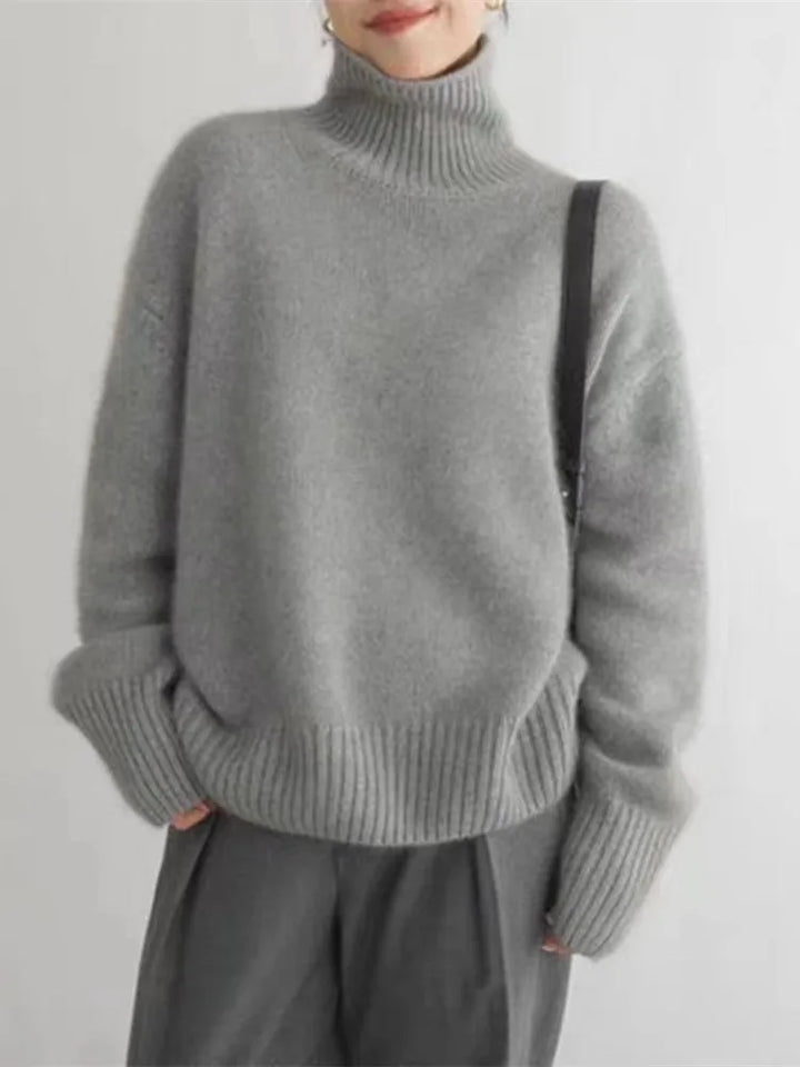 Marta - Jersey elegante cuello alto