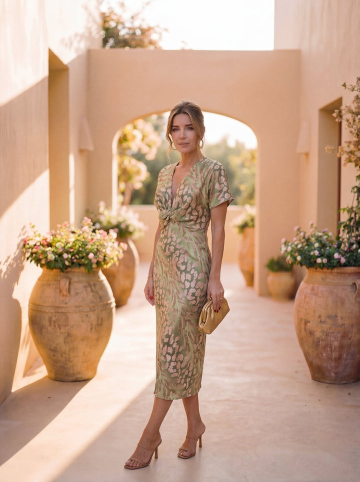 Eva - Vestido midi con lazo