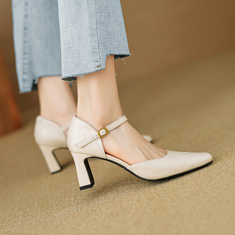 Isabel - Tacones de cuero