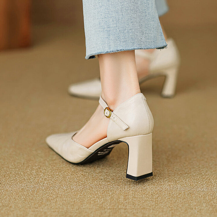 Isabel - Tacones de cuero
