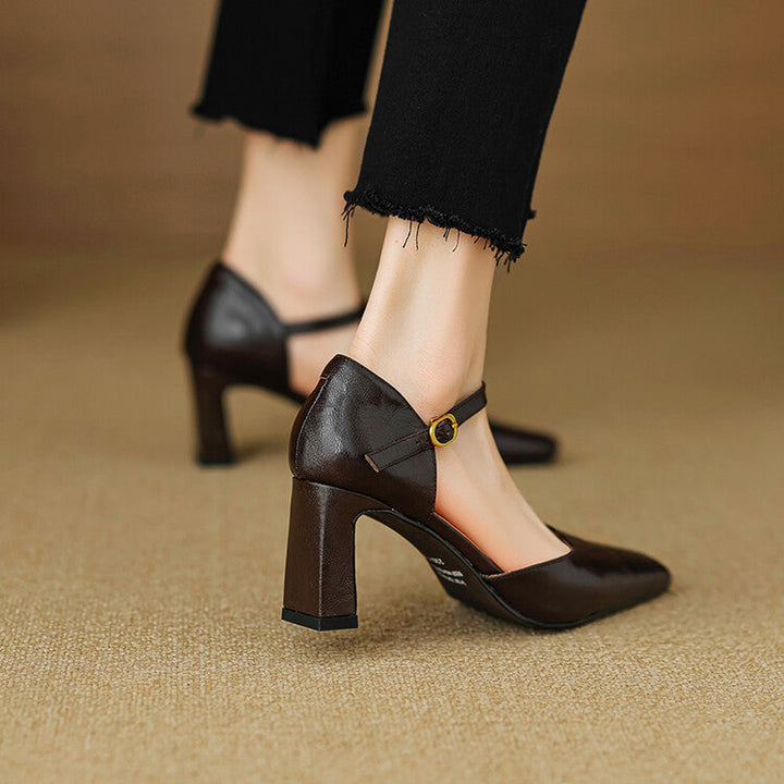 Isabel - Tacones de cuero