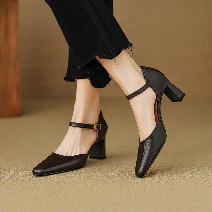 Isabel - Tacones de cuero