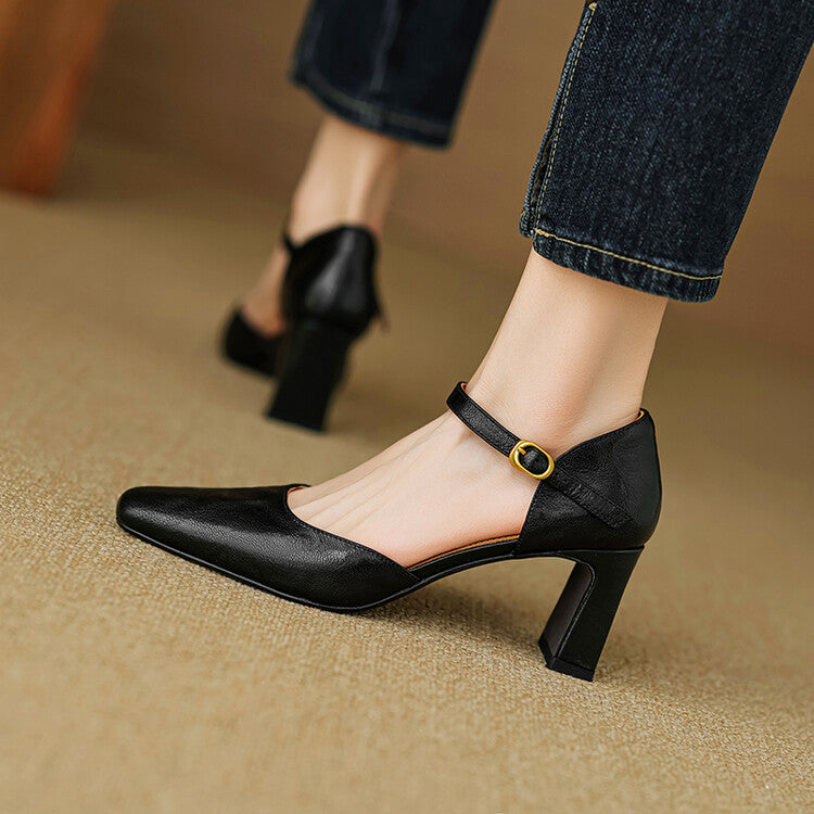 Isabel - Tacones de cuero