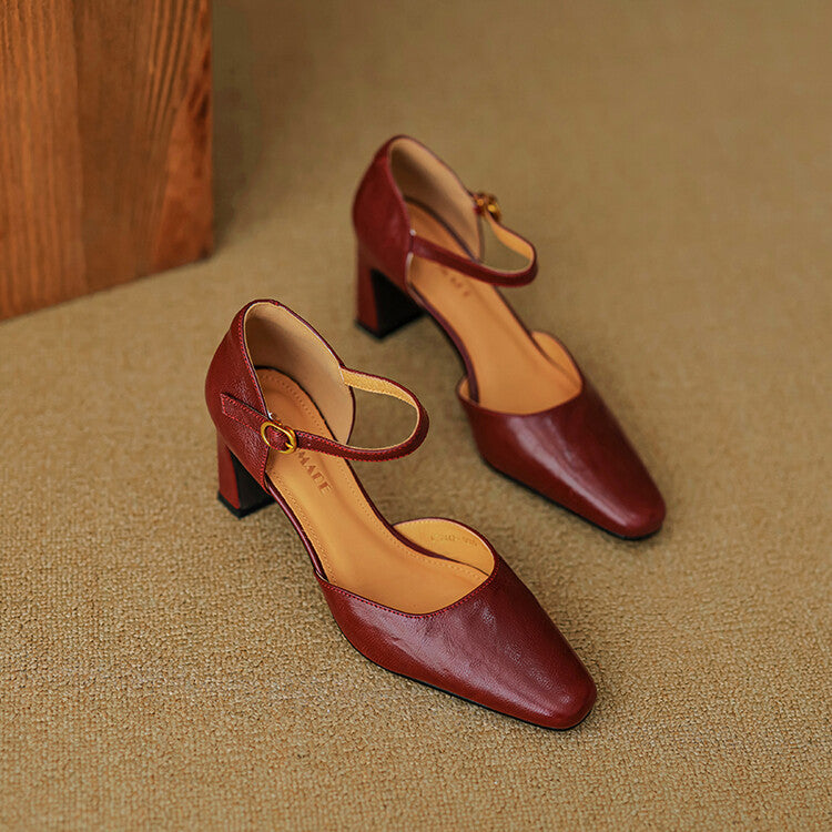 Isabel - Tacones de cuero