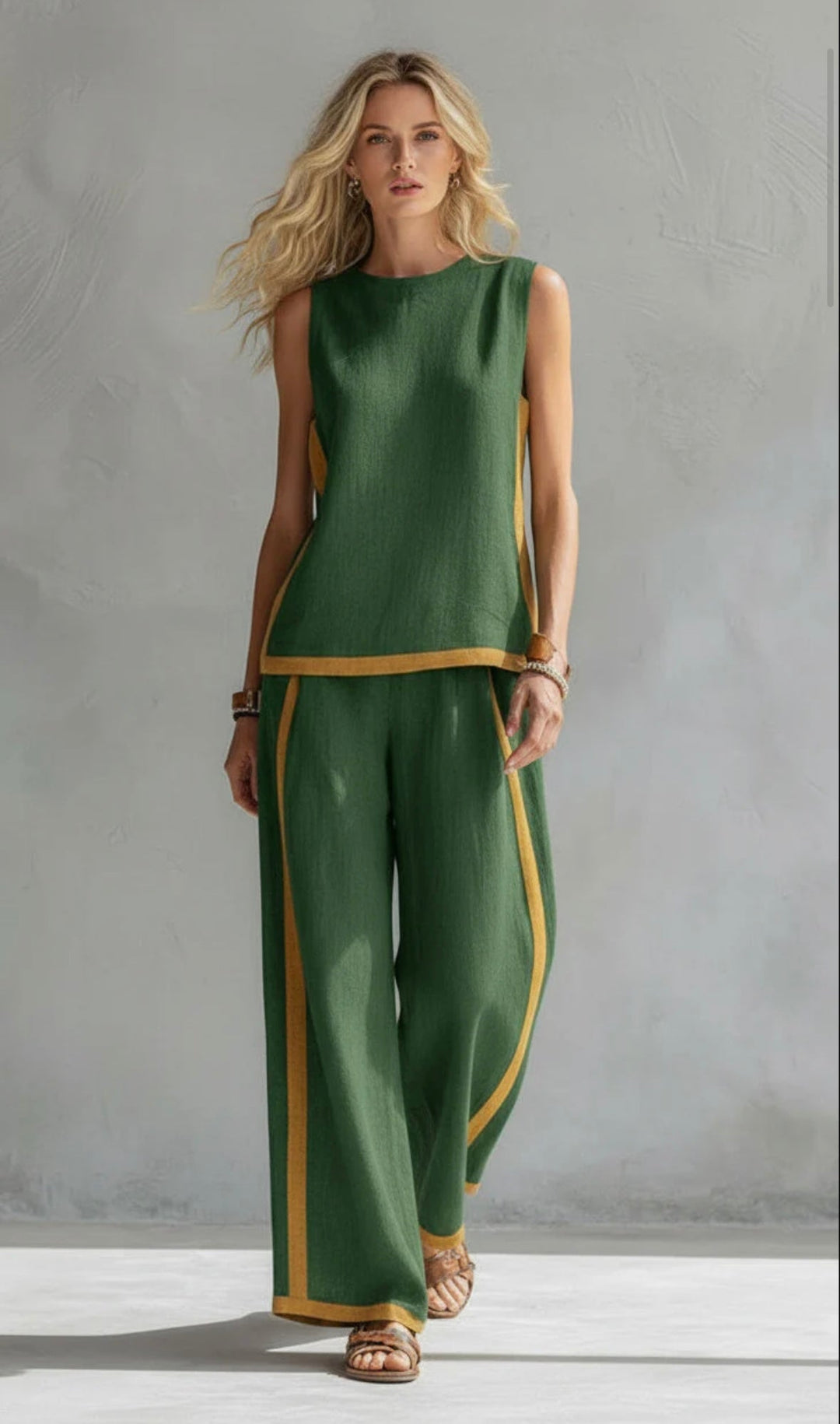 Eva - Conjunto elegante de algodon