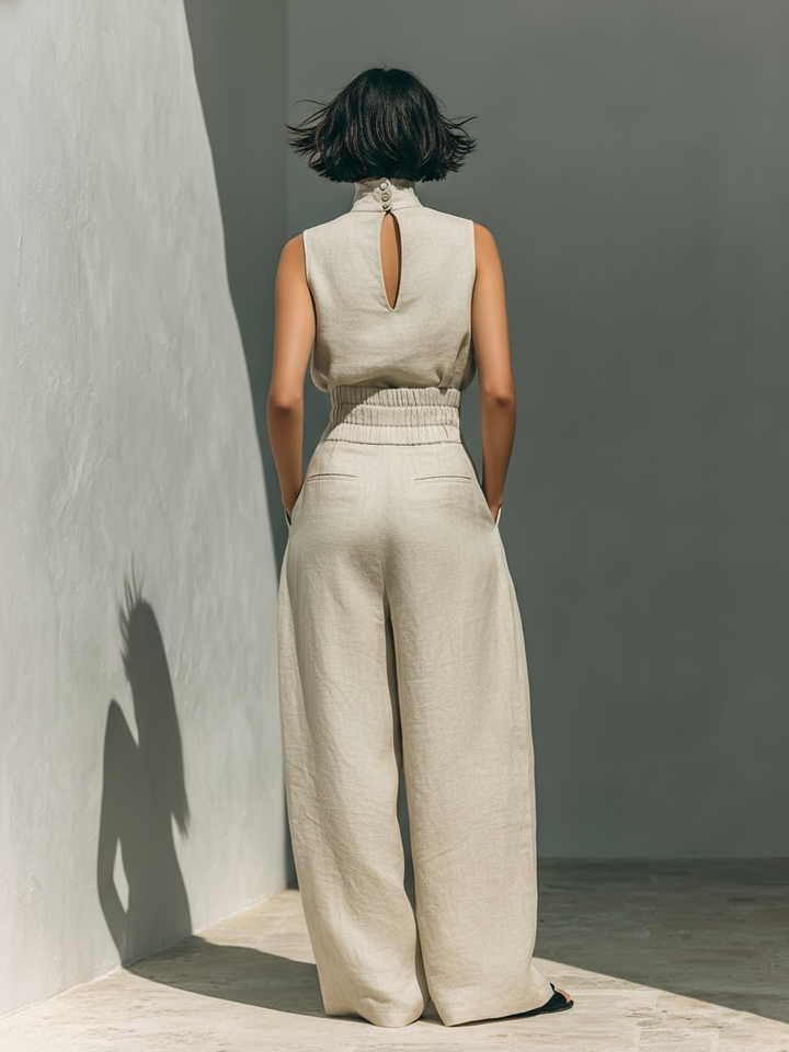 Rosa - Conjunto holgado sin mangas