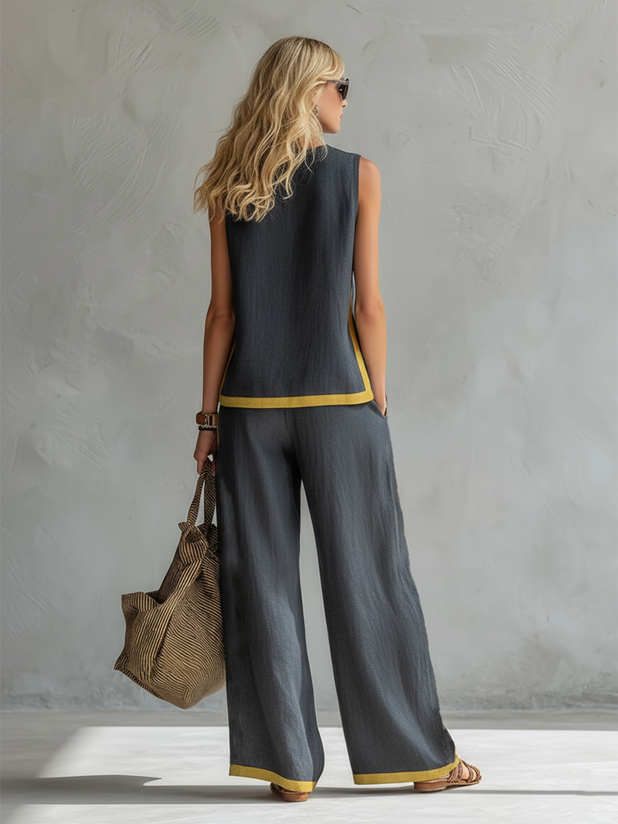 Eva - Conjunto elegante de algodon