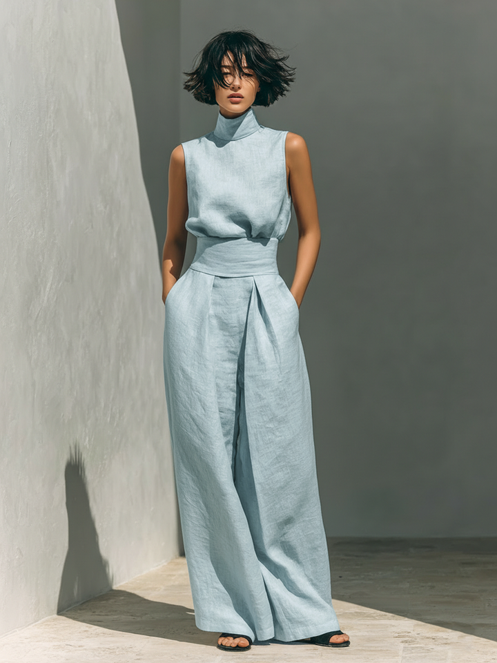 Rosa - Conjunto holgado sin mangas