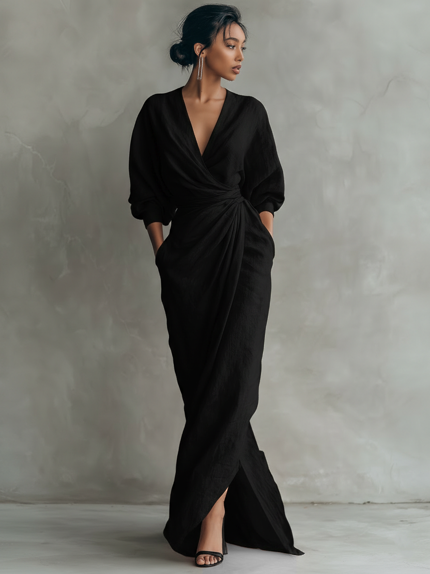 Beatriz - Vestido largo de lino