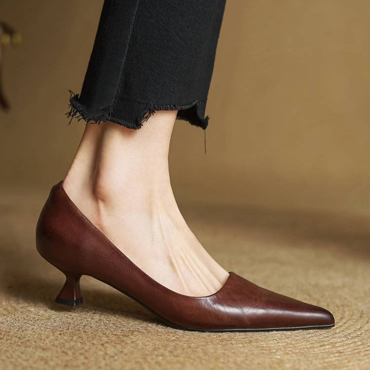 Maria - Tacones elegante de cuero