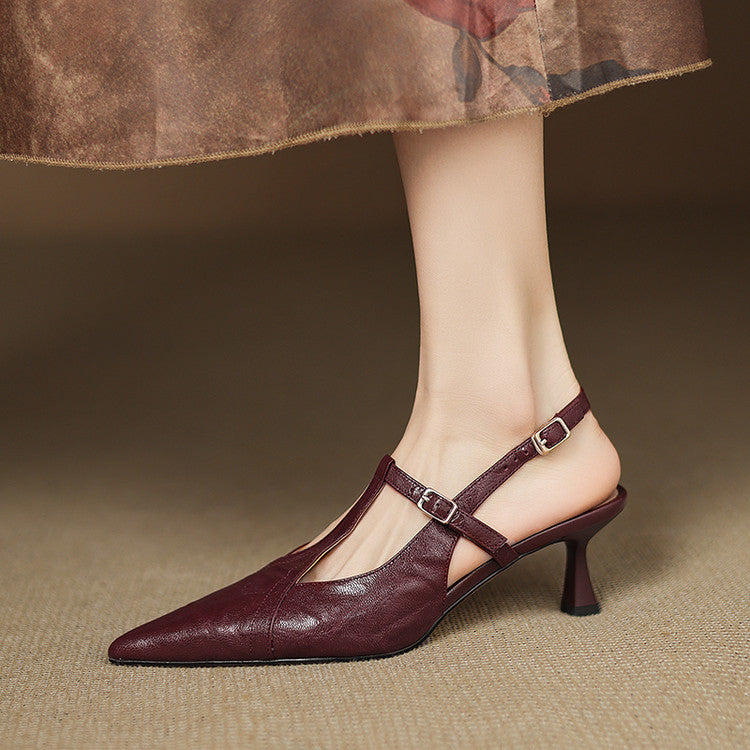 Dolores - Tacones elegante de cuero