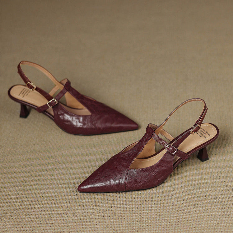 Dolores - Tacones elegante de cuero
