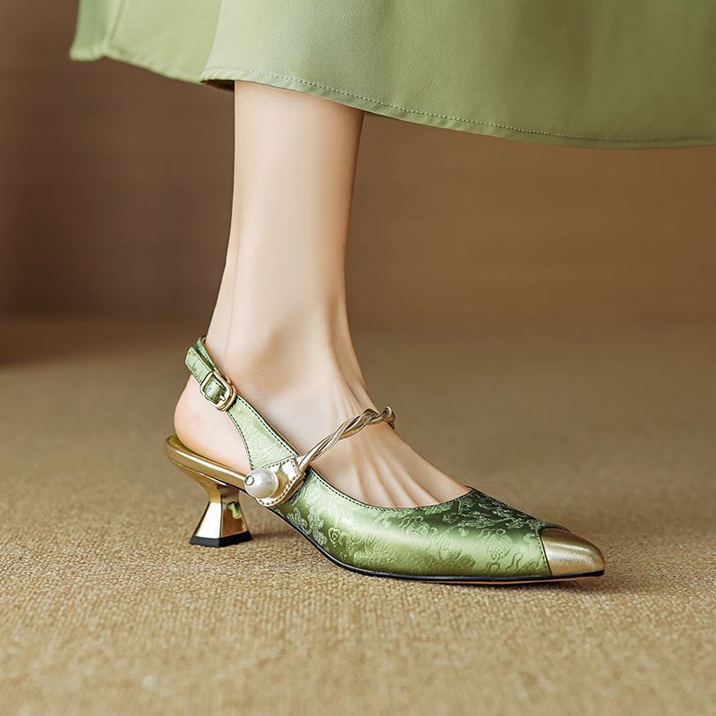 Laura - Tacones de seda