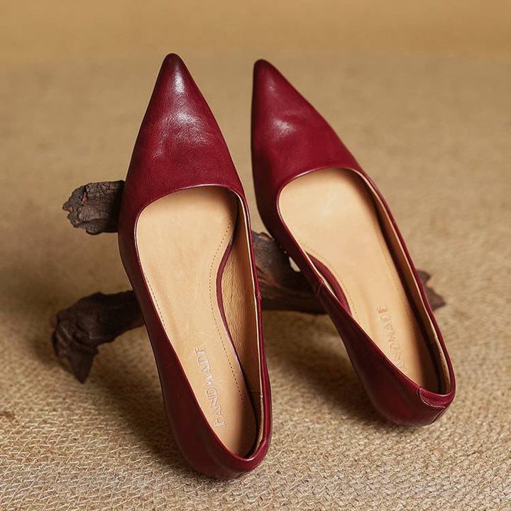 Maria - Tacones elegante de cuero