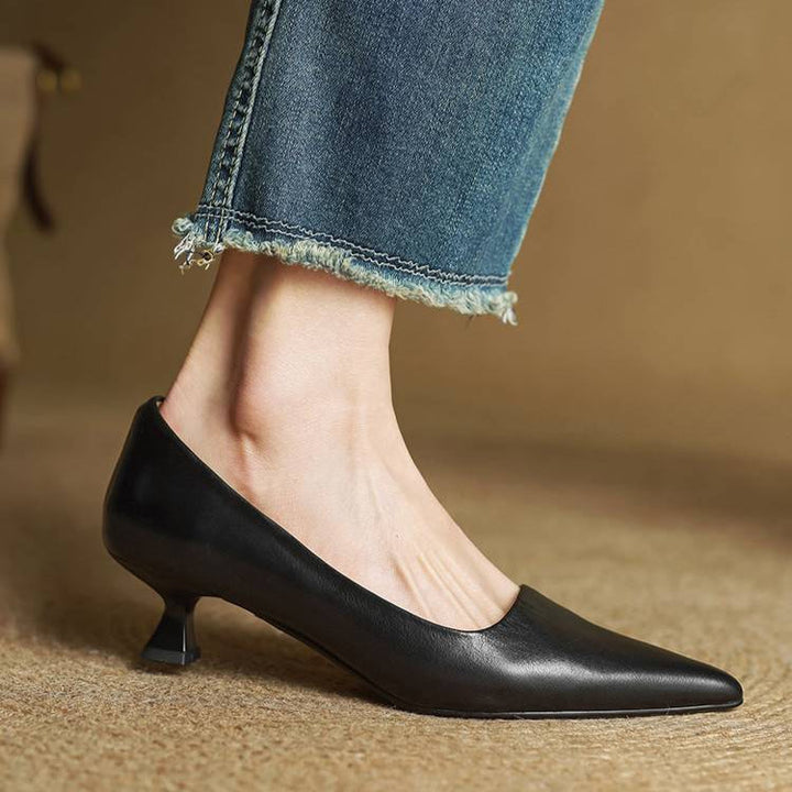 Maria - Tacones elegante de cuero