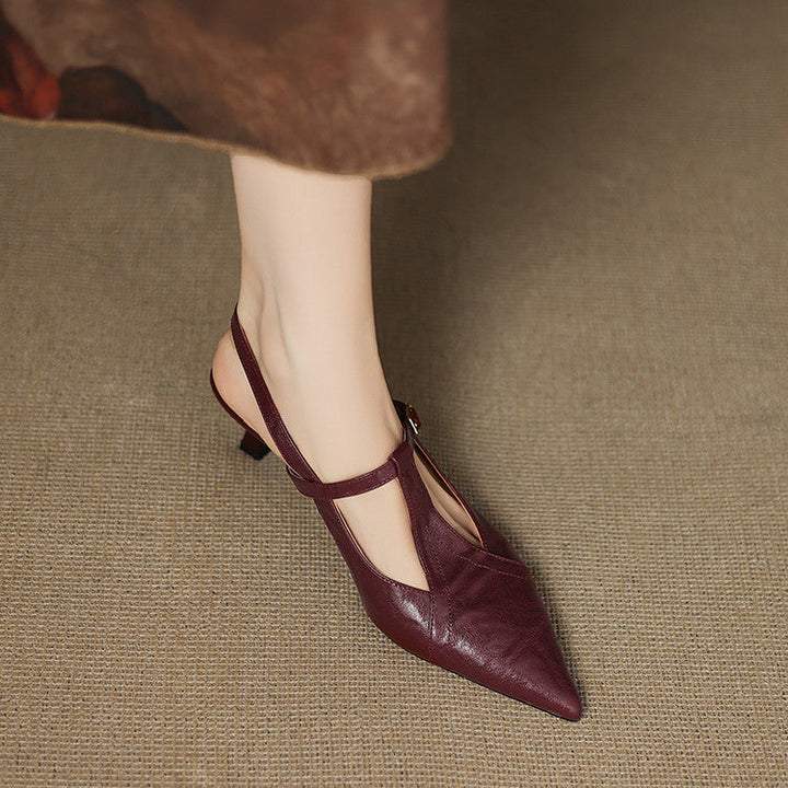 Dolores - Tacones elegante de cuero