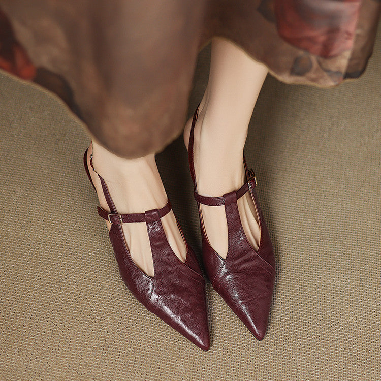 Dolores - Tacones elegante de cuero