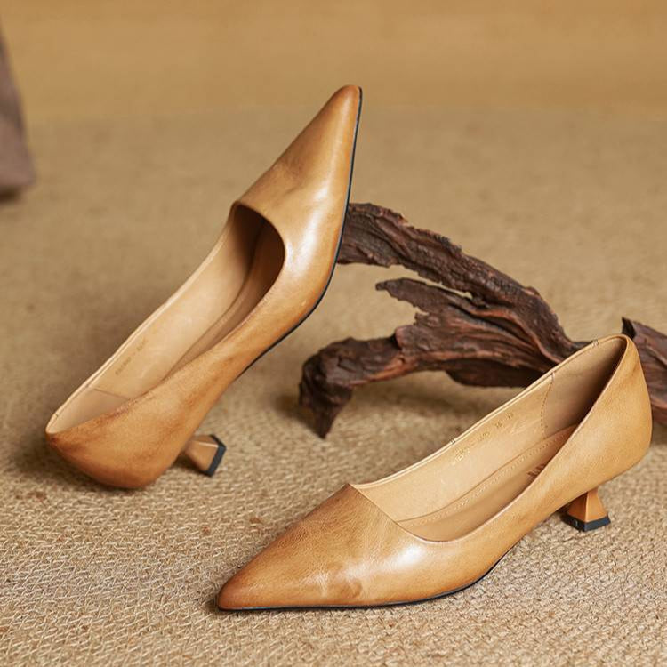 Maria - Tacones elegante de cuero