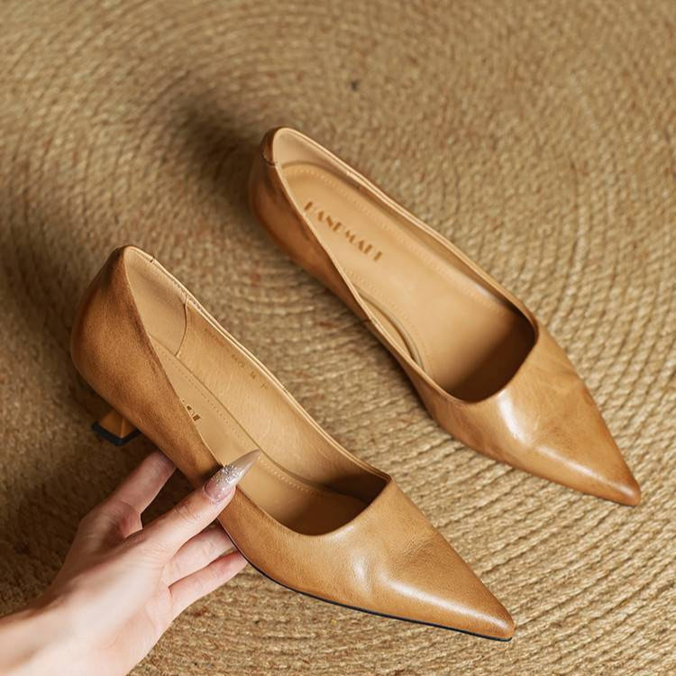 Maria - Tacones elegante de cuero