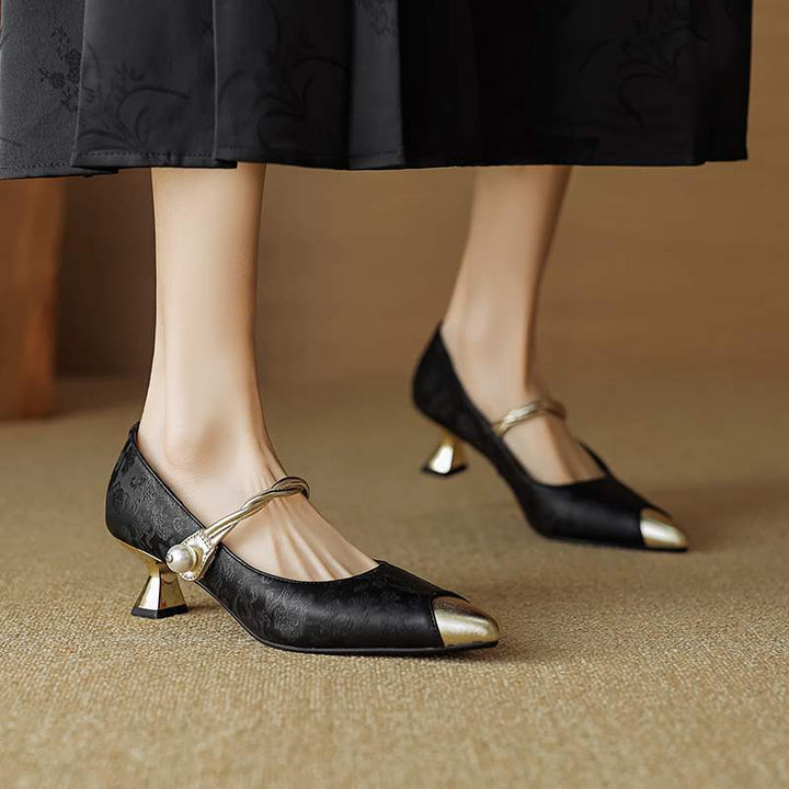 Laura - Tacones de seda