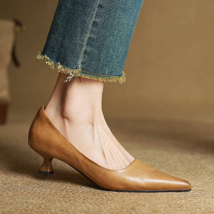 Maria - Tacones elegante de cuero