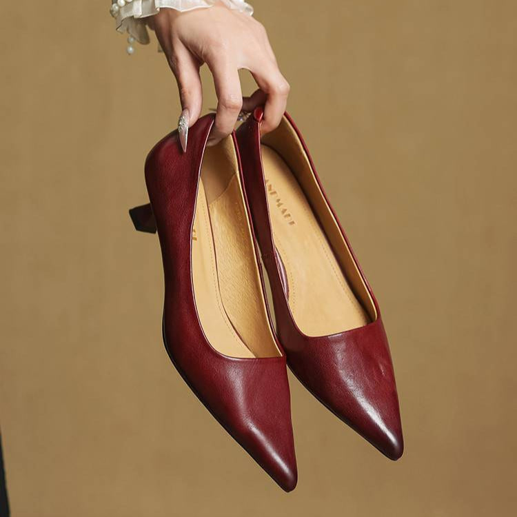 Maria - Tacones elegante de cuero