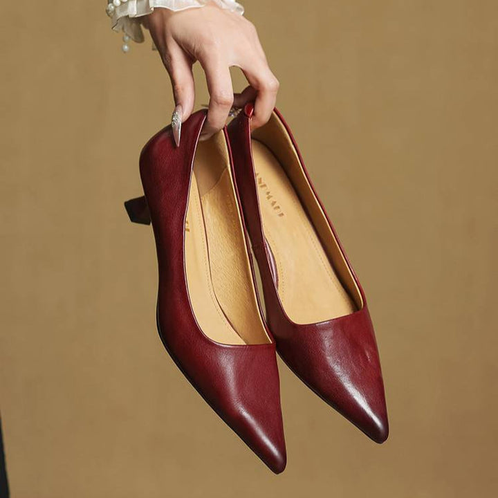 Maria - Tacones elegante de cuero