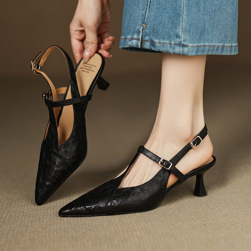 Dolores - Tacones elegante de cuero